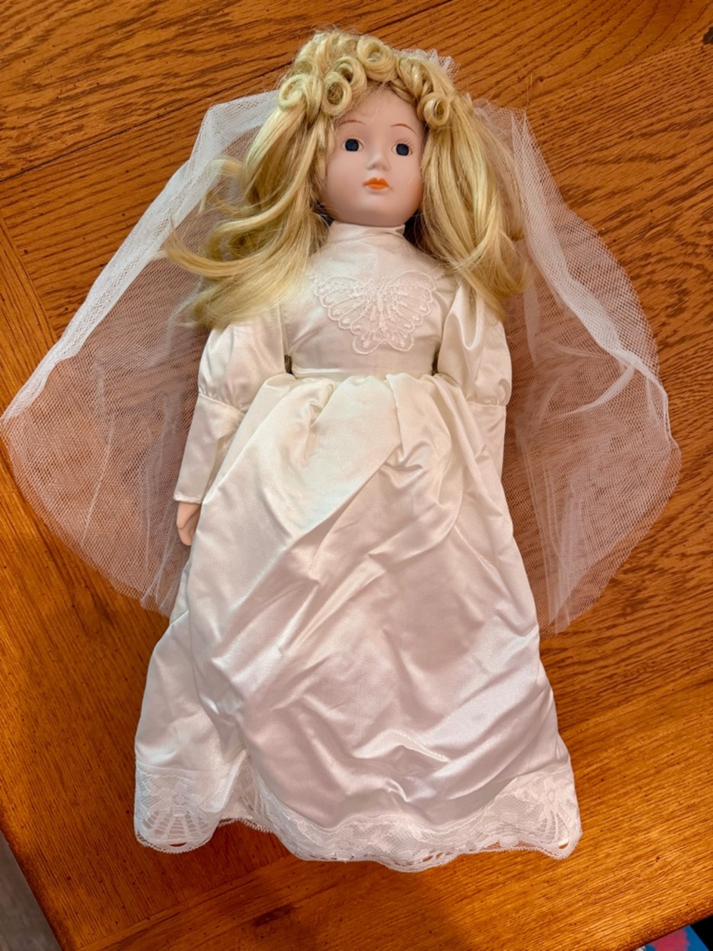 Vintage Bride Porcelain Doll